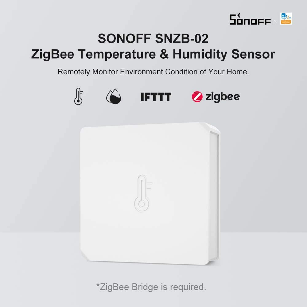 Sonoff SNZB-02P - ZigBee Temperature & Humidity Sensor