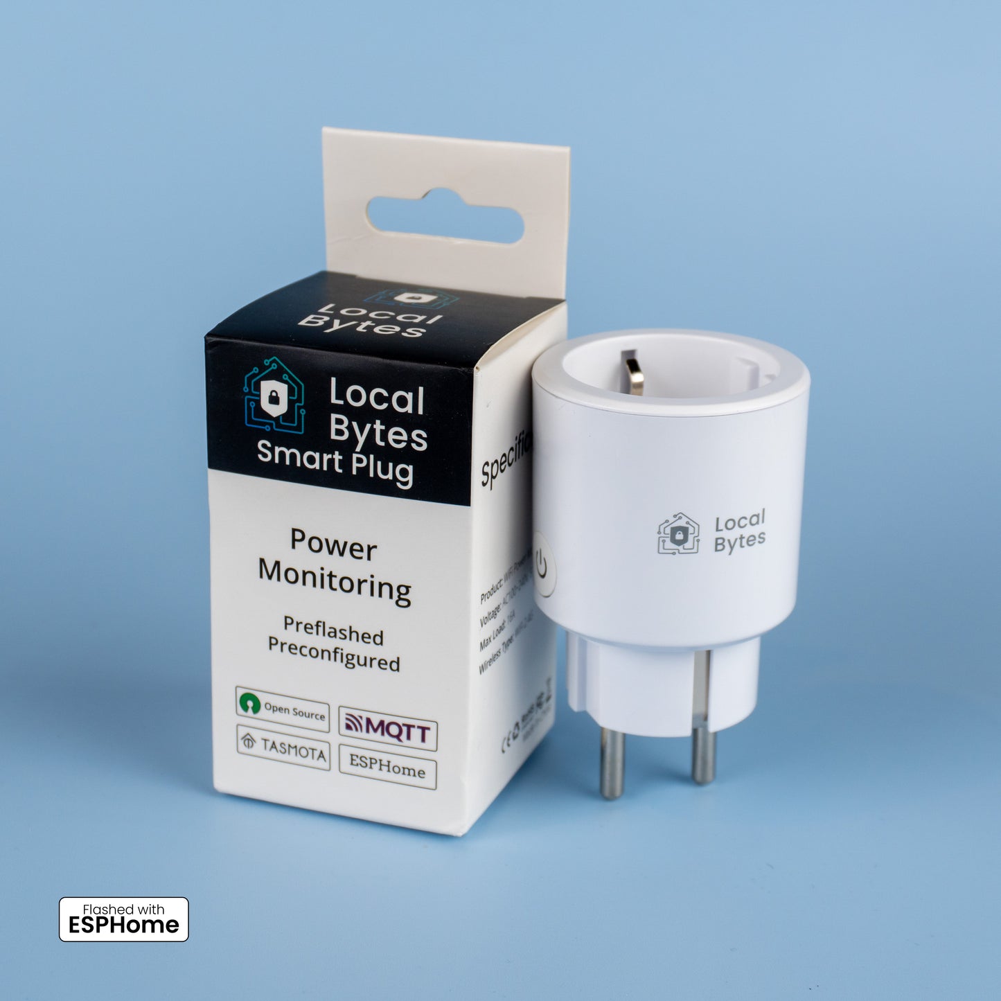 Power Monitoring Smart Plug - Preflashed & Preconfigured