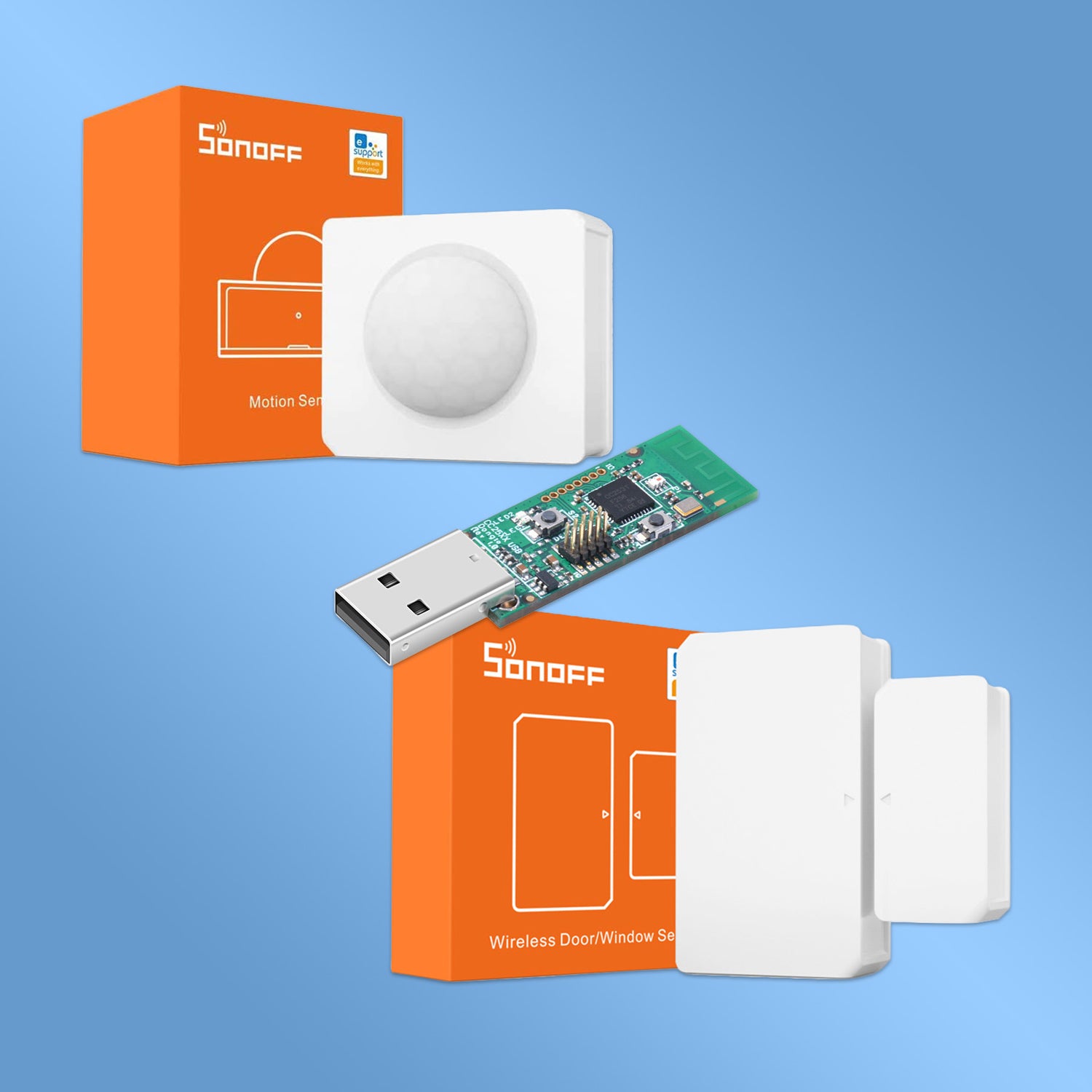 Zigbee Presence Pack with coordinator and motion sensor