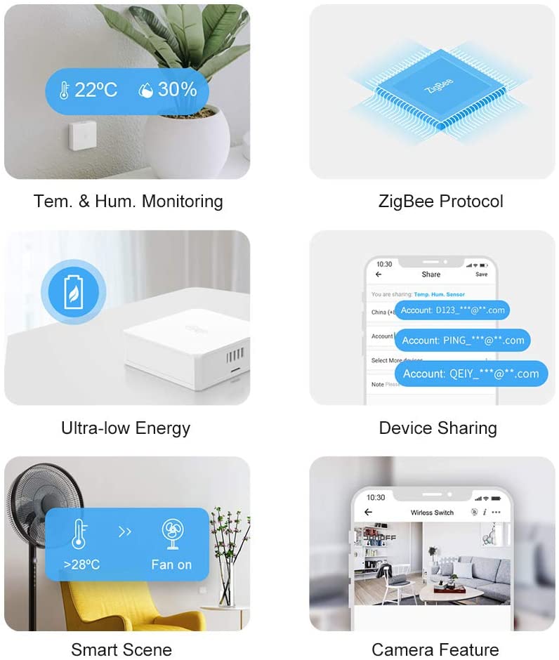 Sonoff SNZB-02P - ZigBee Temperature & Humidity Sensor